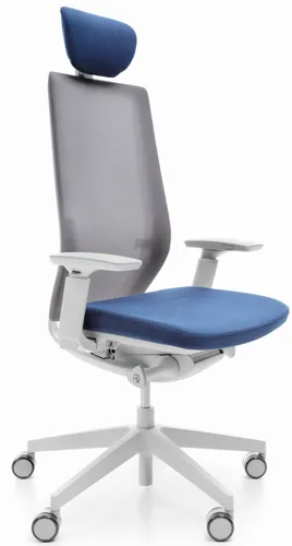 Profim Accis Pro 151SFL - Bürostuhl mit Kopfstütze, seitlicher Sitzbewegung und Armlehnen (P63PU)