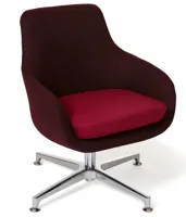 Rovo Chair ROVO 9100 - Lounge-Sessel mit Sitzpolster, Gestell Aluminium poliert