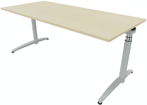 Palmberg CALDO Sitz-Steh-Schreibtisch mit C-Fußgestell