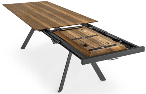 Girsberger Barra Tisch mit Auszug, Massivholz