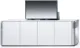Interstuhl Silver Sideboard, 4 Türen, vorbereitet für Bildschirm (bis 65"), ohne Hubeinheit (874S)