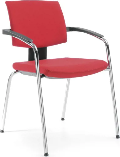 Profim Xenon 20H - Konferenzstuhl, 4-Fuß, Sitz und Rücken gepolstert,  mit oder ohne Armlehnen, stapelbar