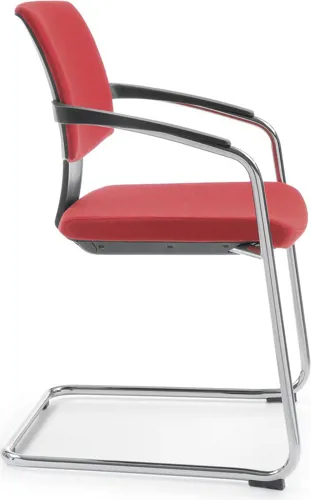 Profim Xenon 20V - Konferenzstuhl, Freischwinger,Sitz und Rücken gepolstert, mit oder ohne Armlehnen, stapelbar